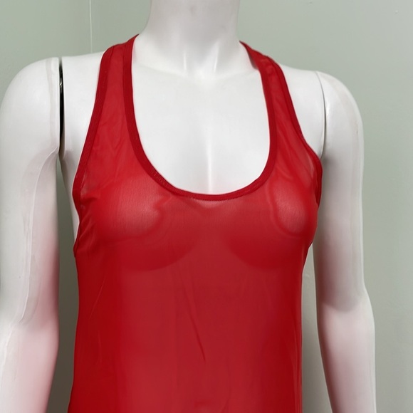 Lululemon Singlet Mesh Cherry Red - Picture 2 of 7
